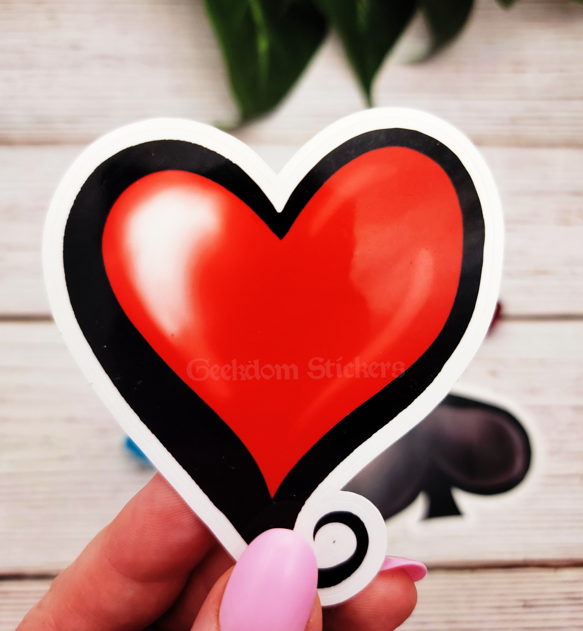 playing card hearts sticker