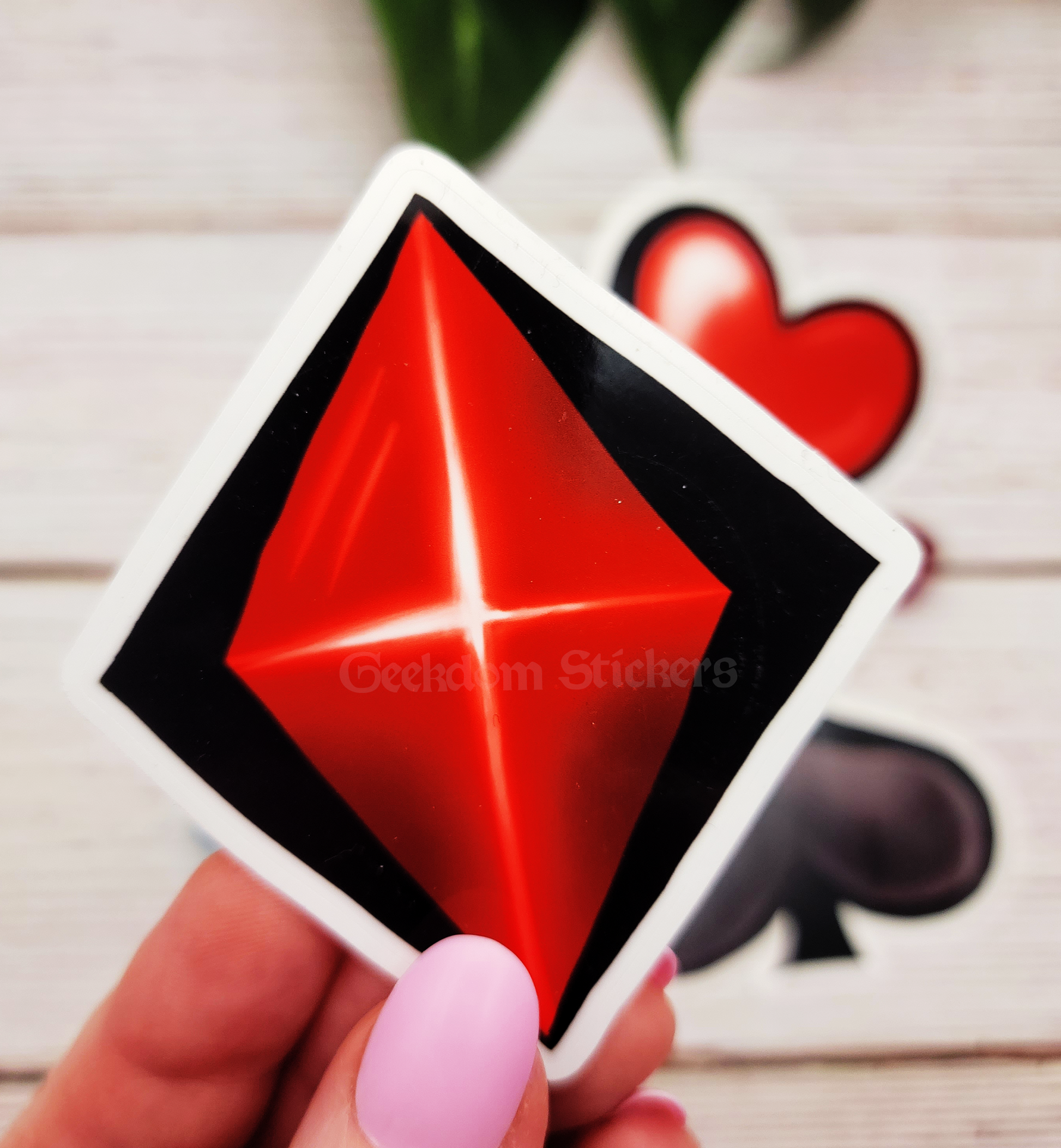 playing cards diamond sticker