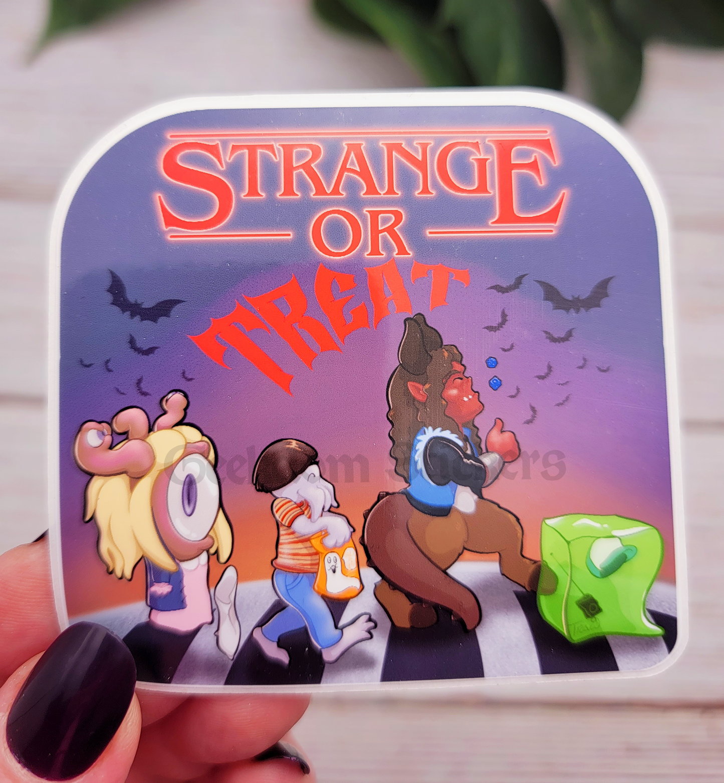 stranger things dungeons and dragons sticker