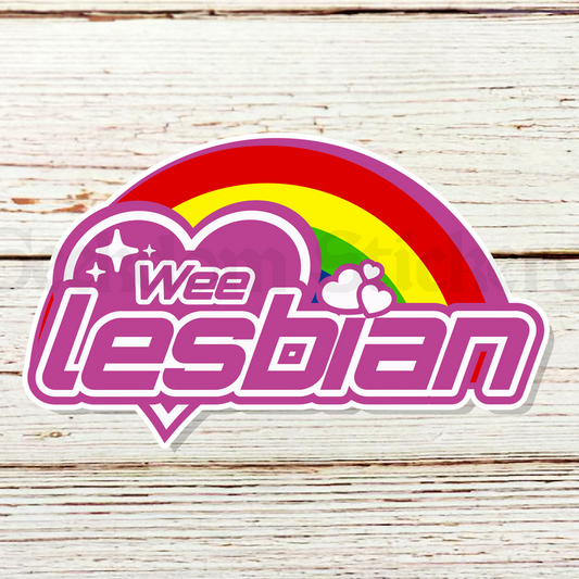 wee lesbian derry girls sticker