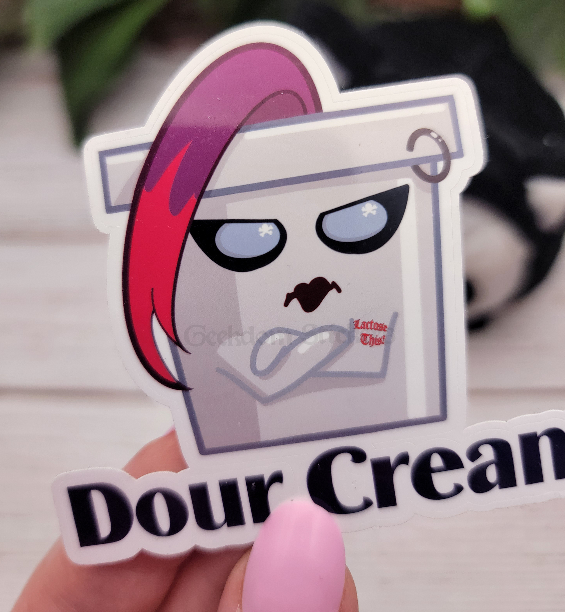 sour cream sticker