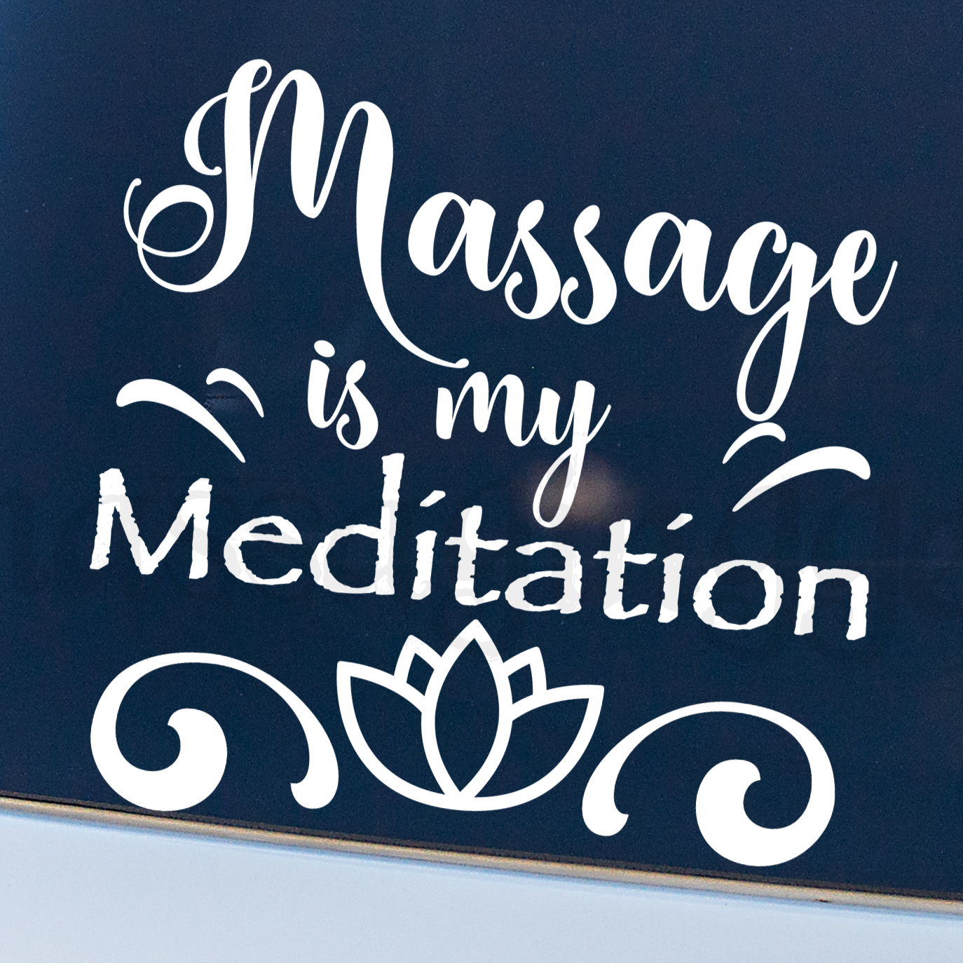 massage mediation decal