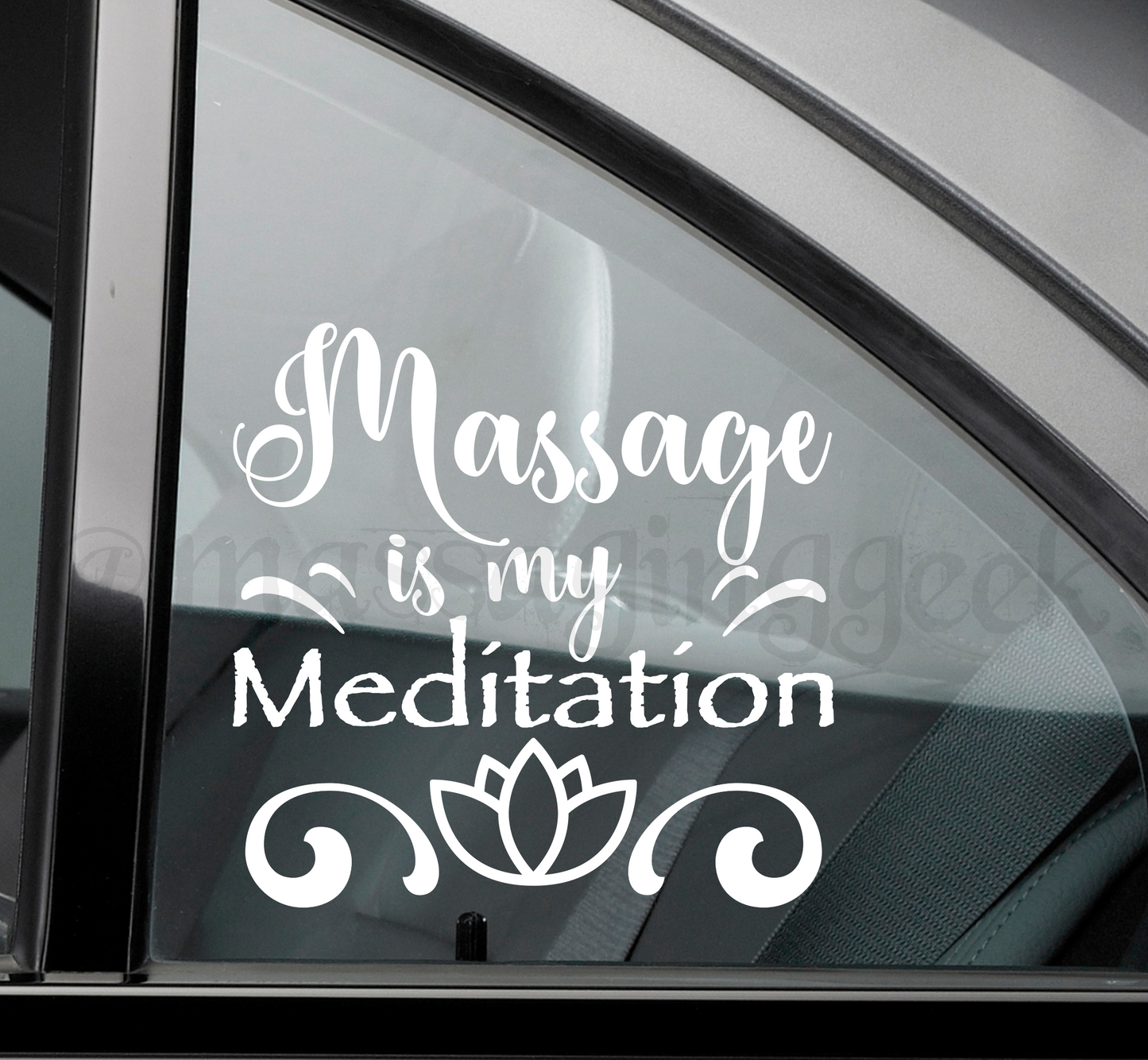 massage car decal