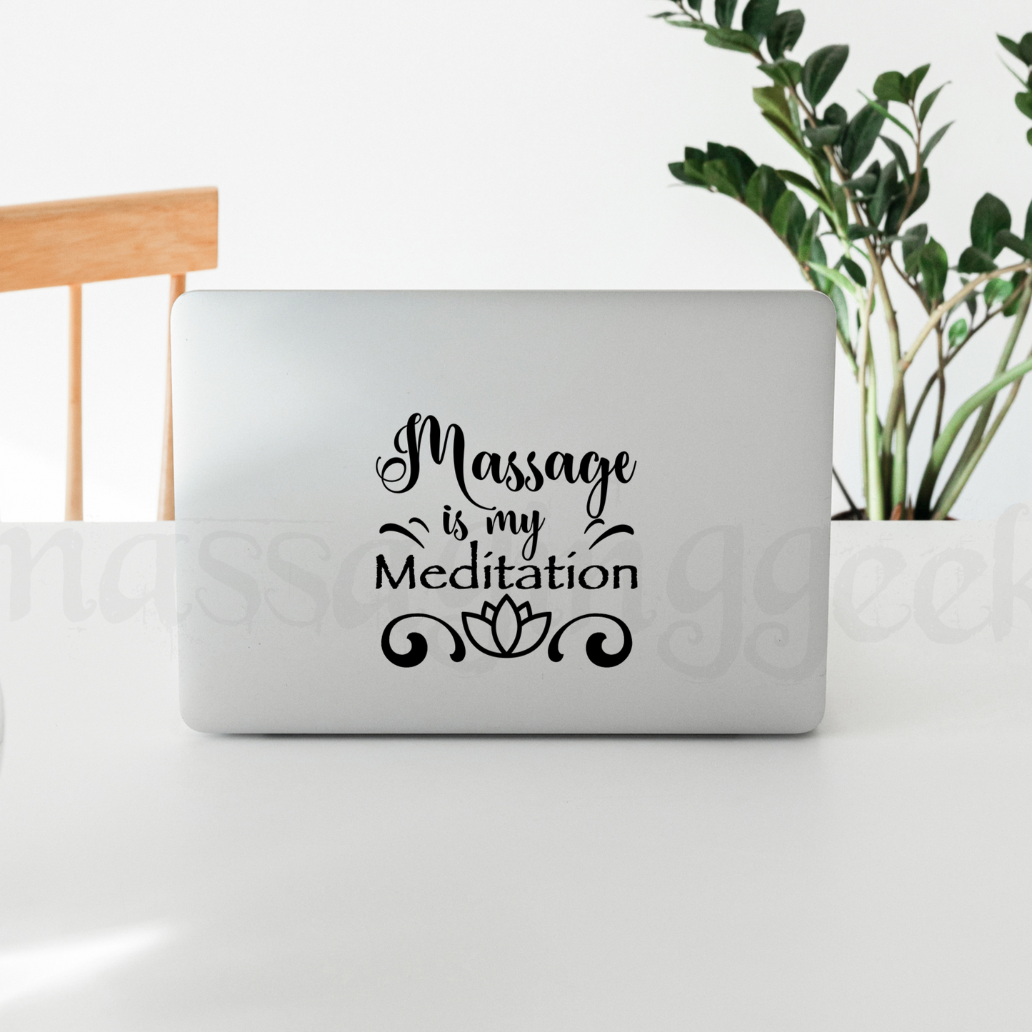 Massage Meditation Vinyl Decal