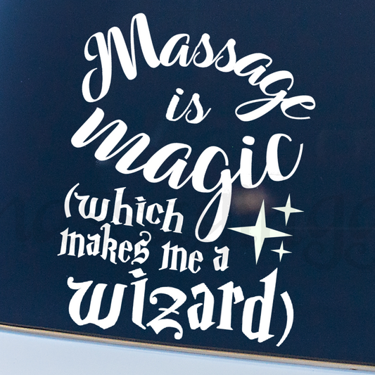 massage therapist car decal