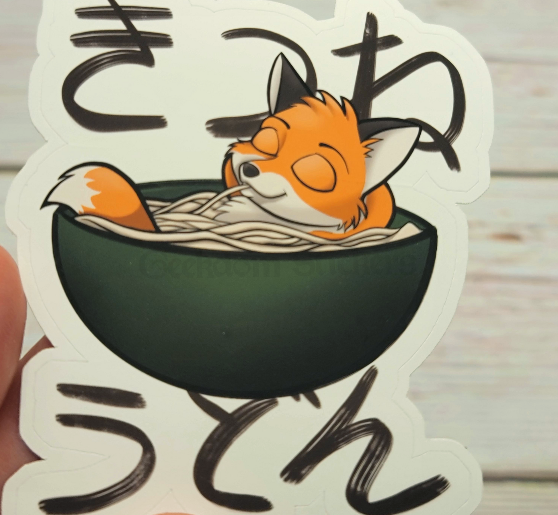 fox noodles sticker