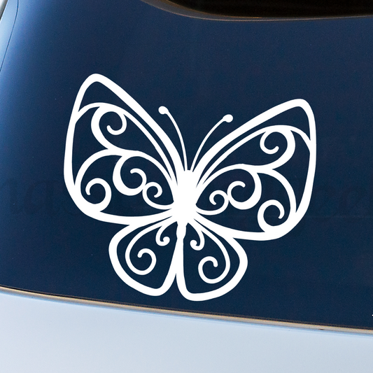 Butterfly car decal