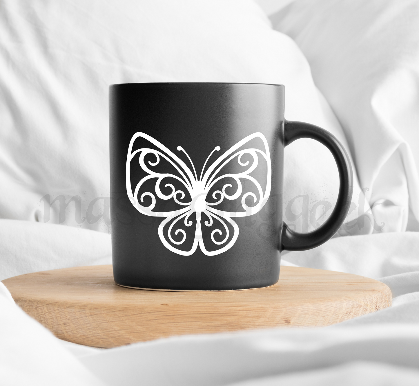 butterfly coffee mug decal