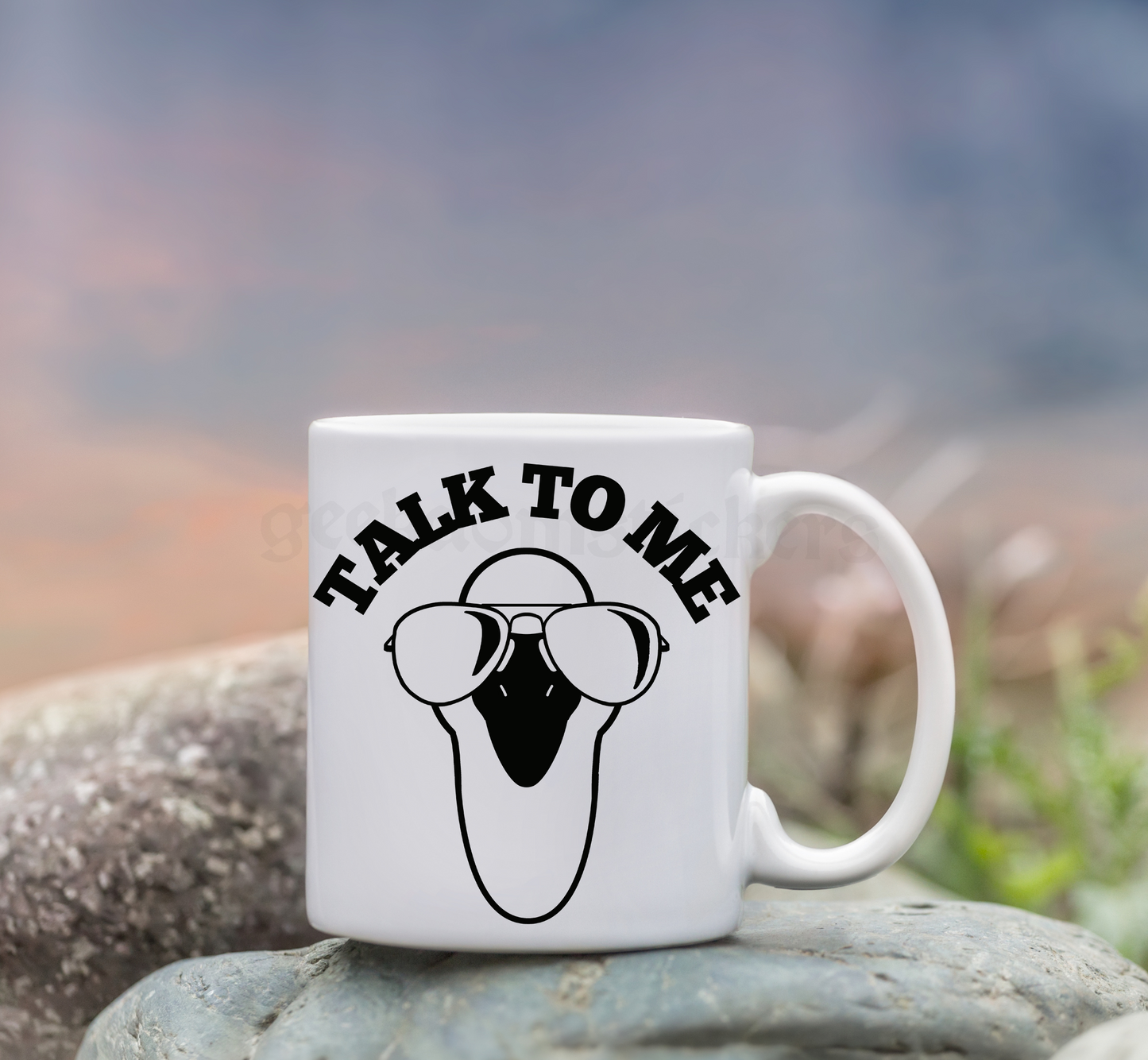 Talk To Me Goose Black Vinyl Decal