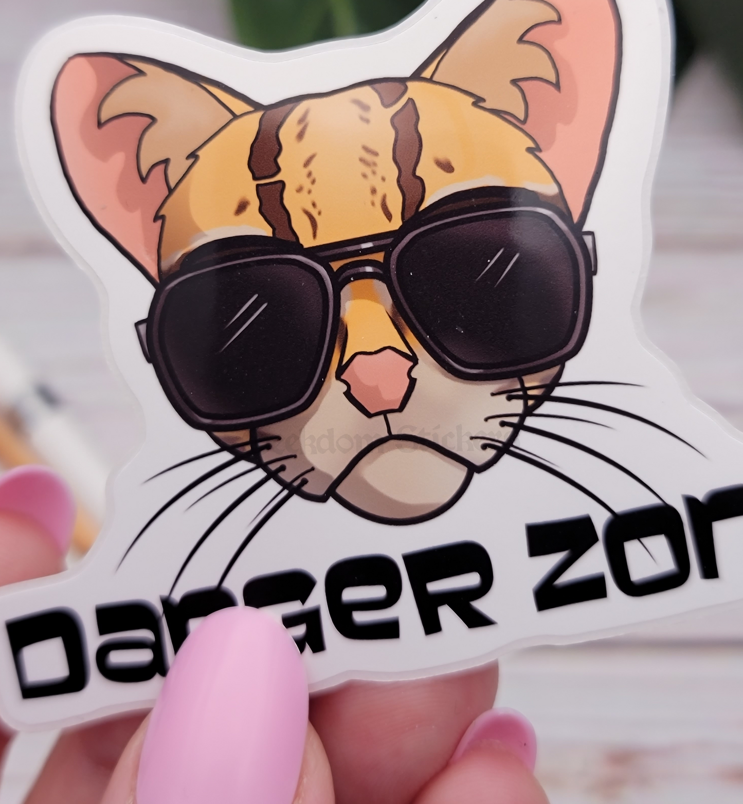 Danger Zone Ocelot Sticker