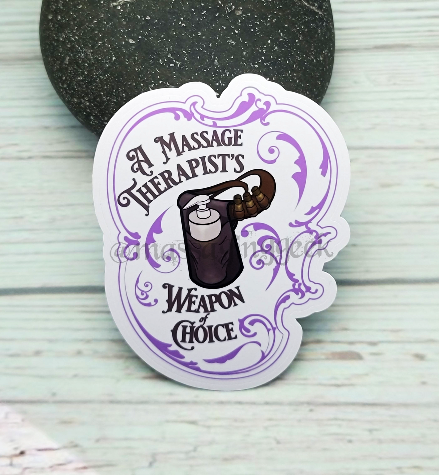 massage therapist sticker