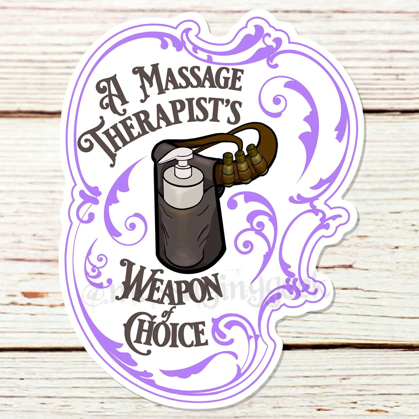 massage sticker