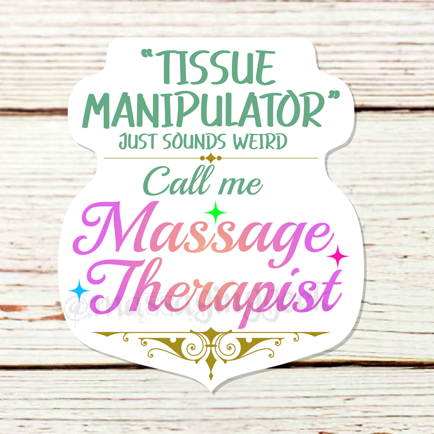 massage sticker