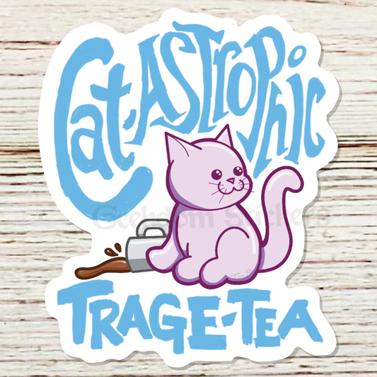 cat pun sticker