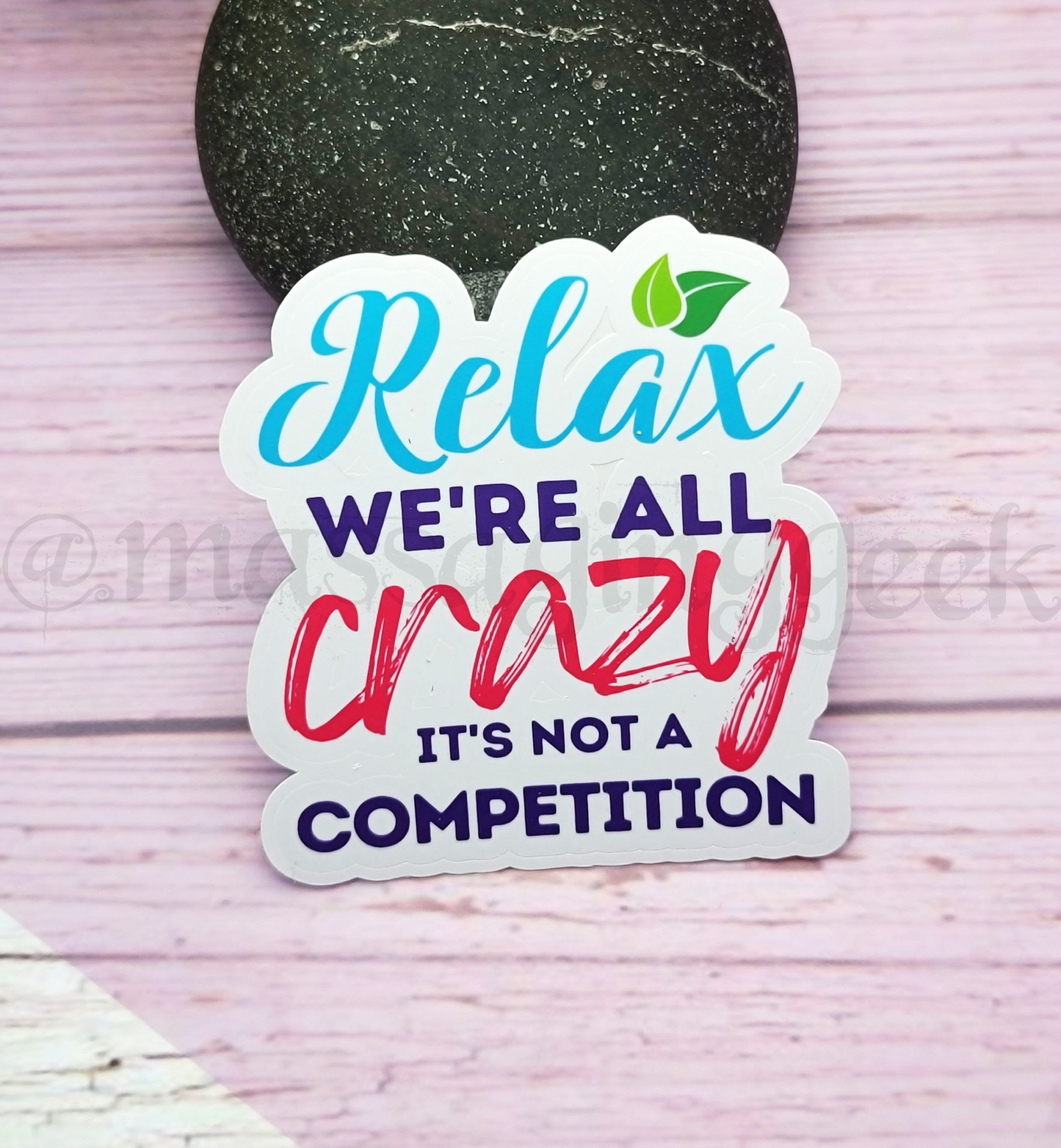 massage therapist sticker