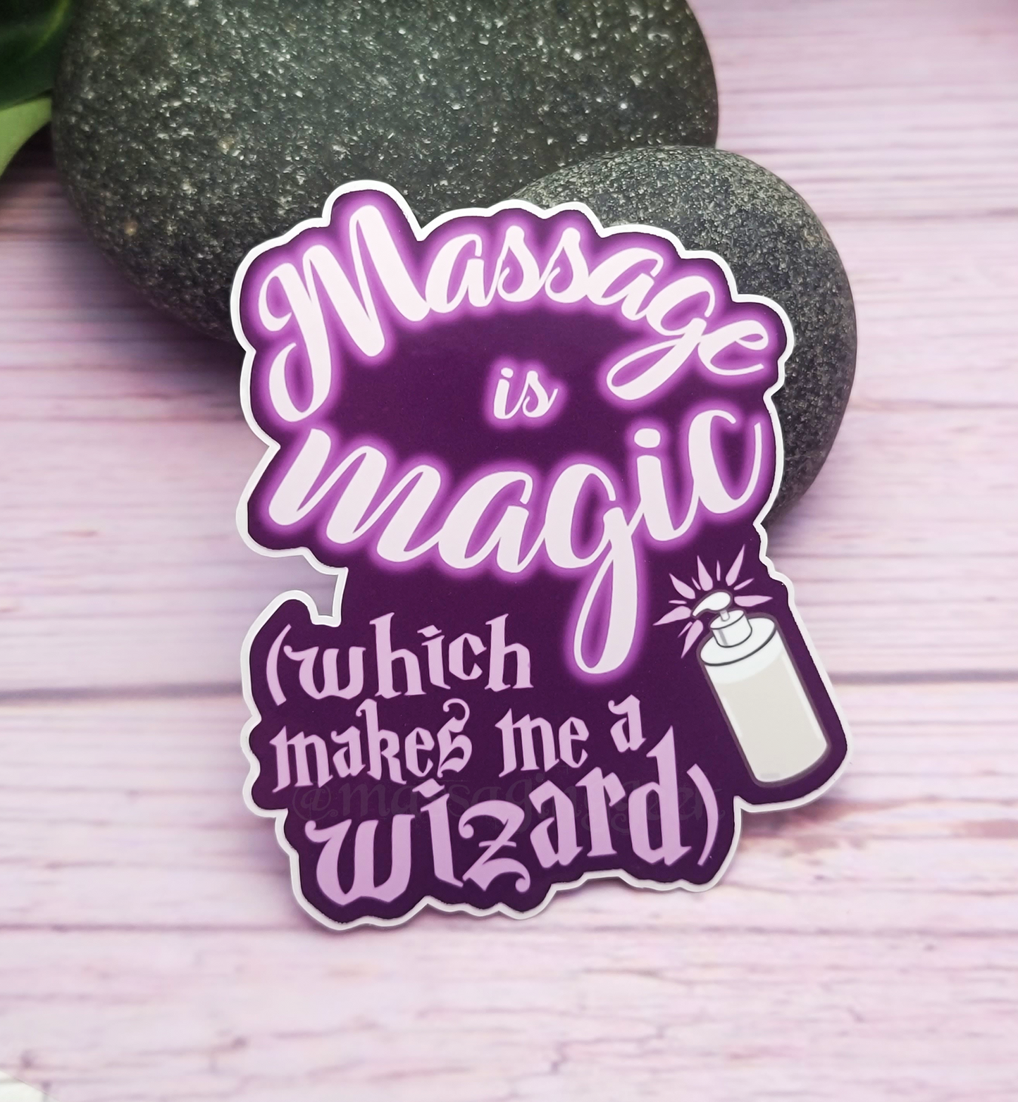 Massage Wizard Sticker