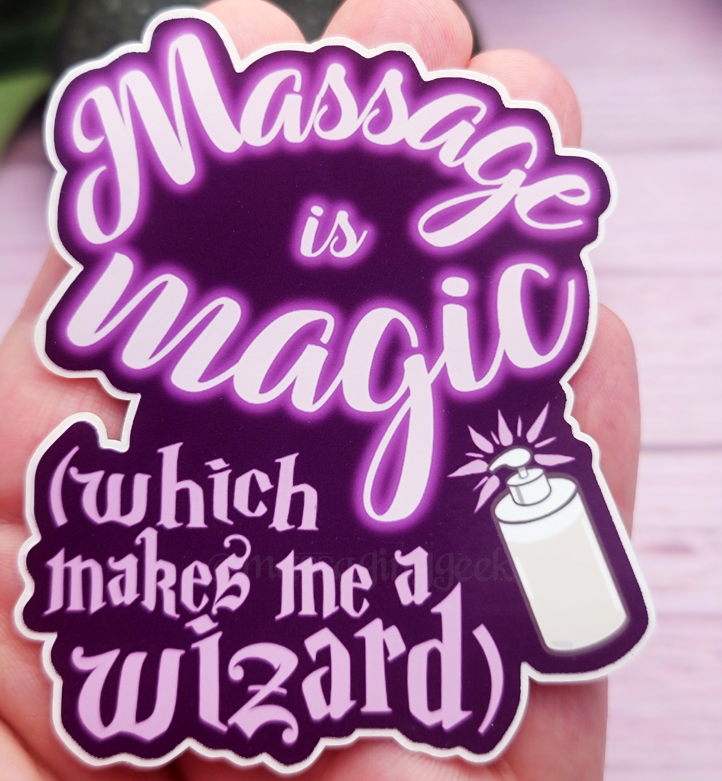 Massage Wizard Sticker