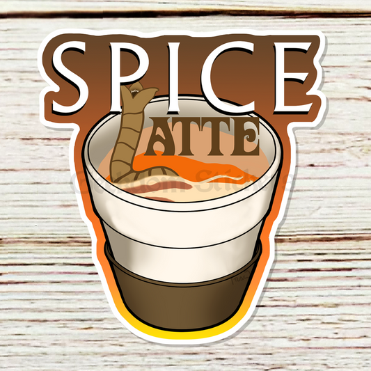 Spice latte sticker