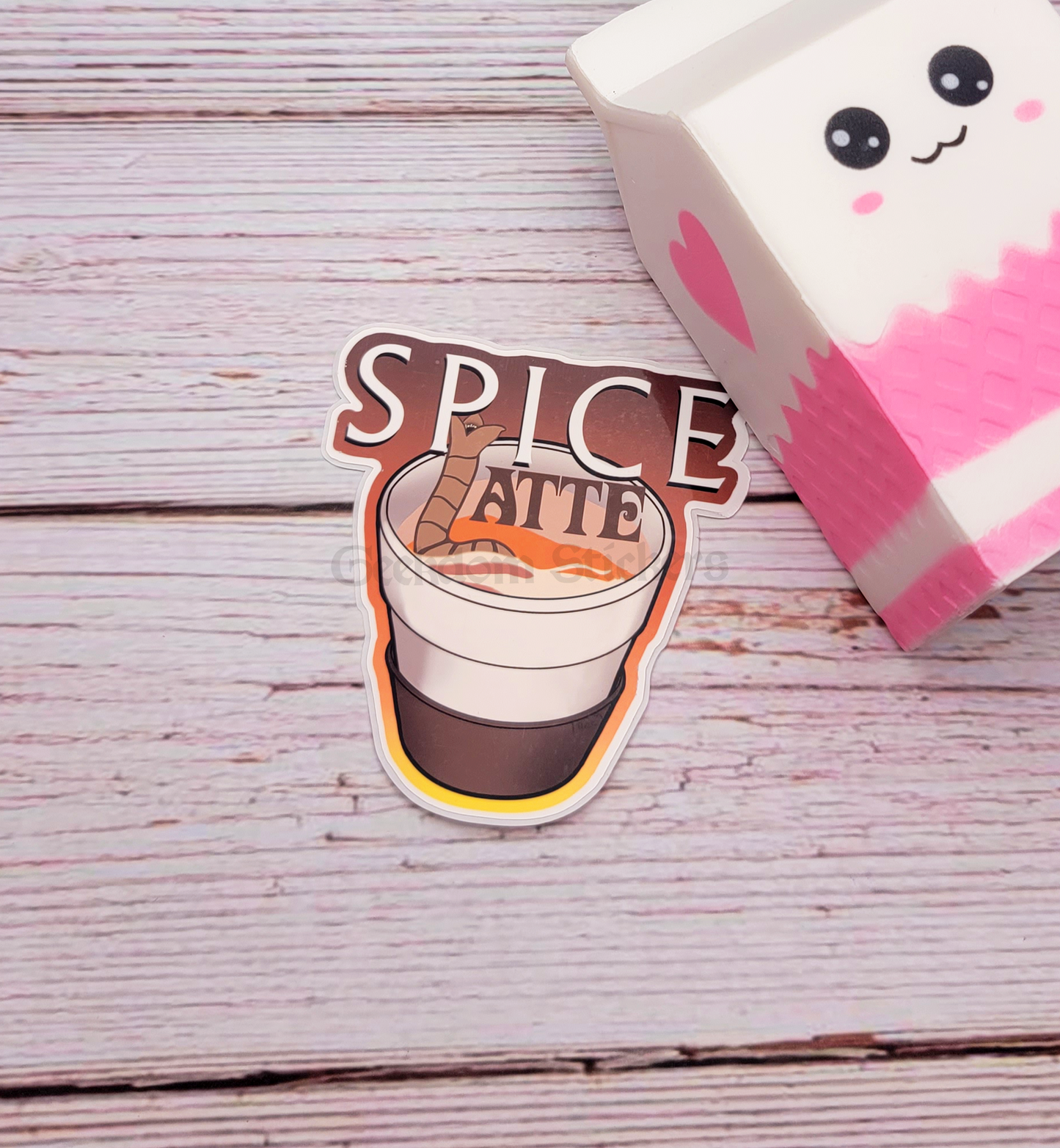 pumpkin spice latte parody sticker