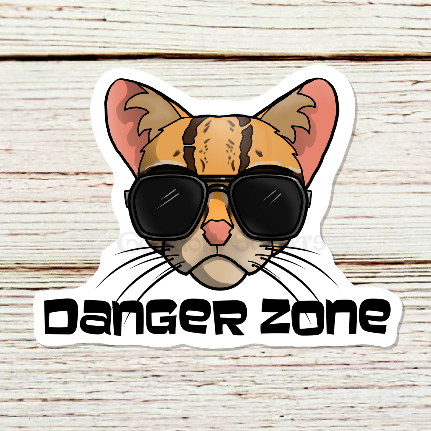 Danger Zone Ocelot Sticker