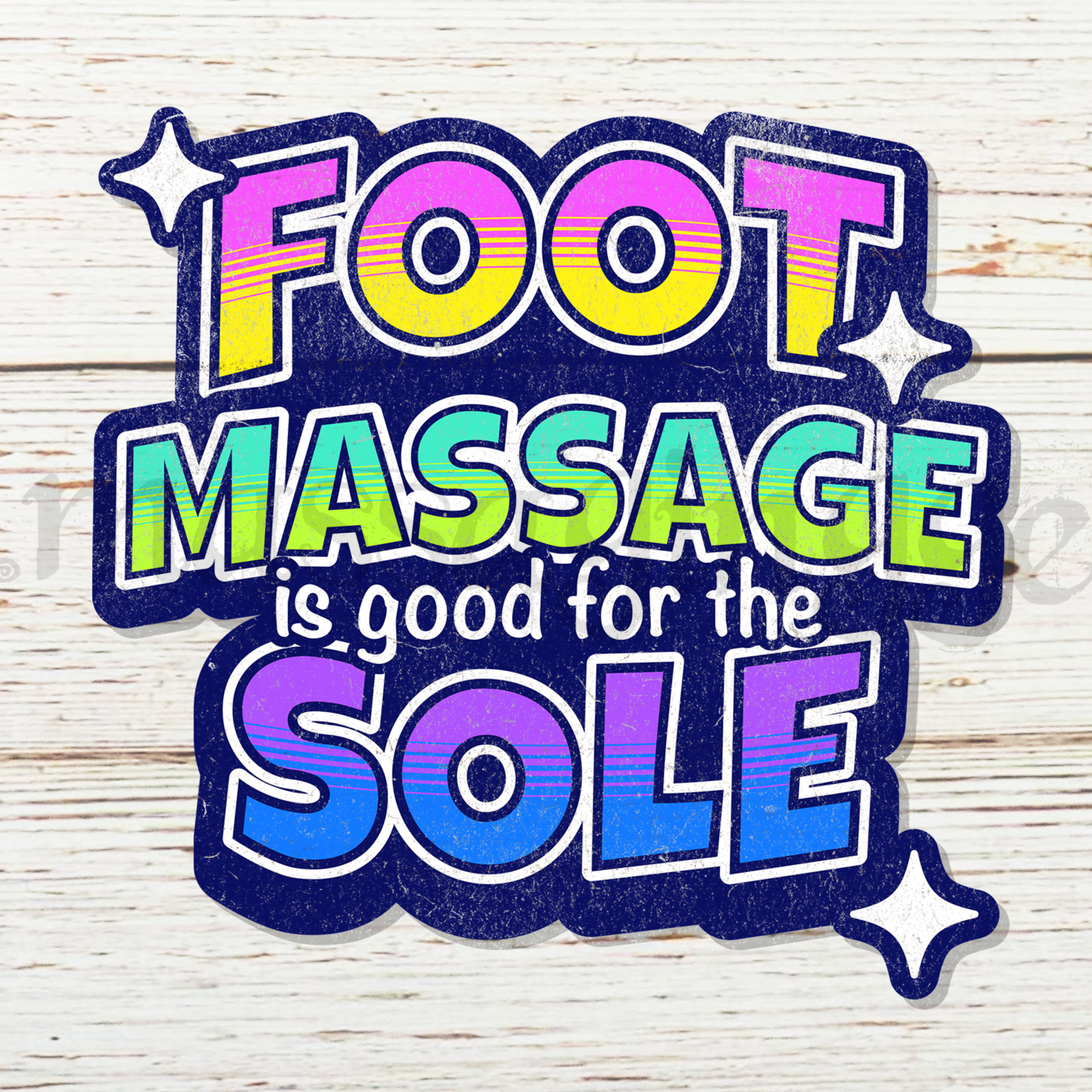 massage sticker